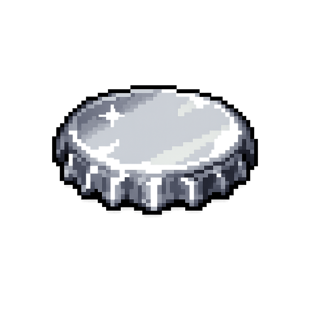 Silver Bottle Cap